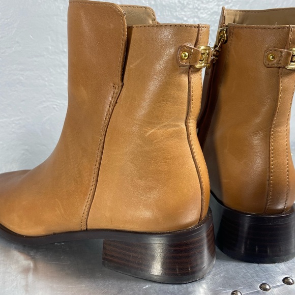 Thatcher Womens Leather Square Toe Ankle Boots - Picture 13 of 16